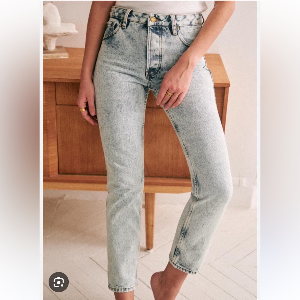 Sezane brut sexy edge blue jeans